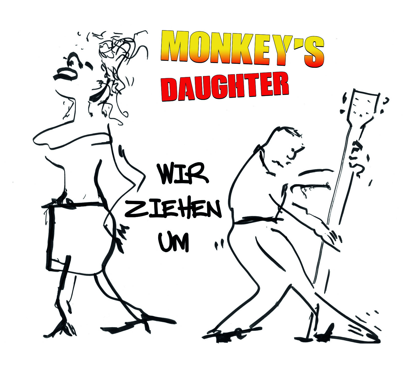Monkeys Daughter - Wir ziehen um - CD-Cover